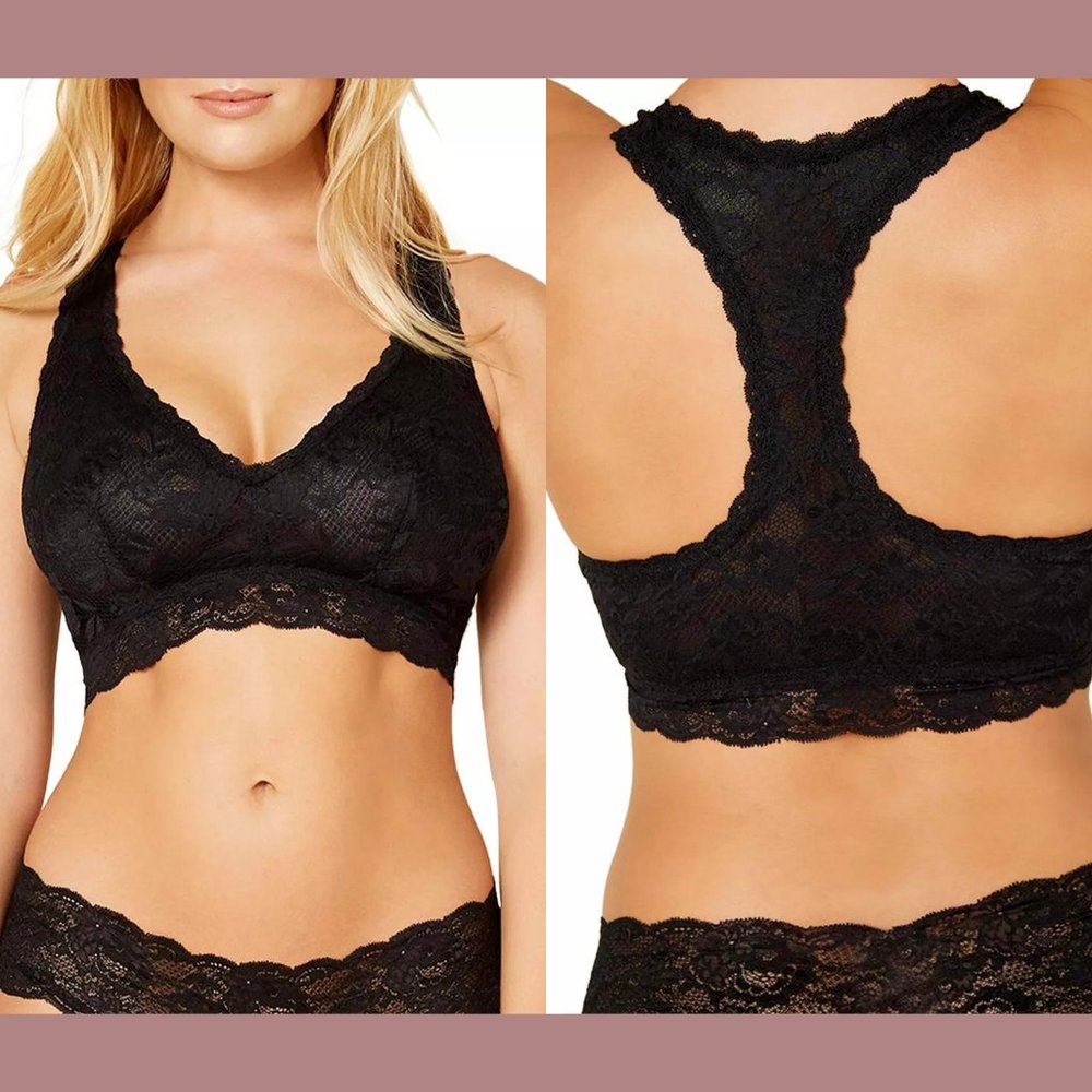 NWT $80 Cosabella [ XS ] Never Say Never Curvy‎ Racerback Bralette Black #5731